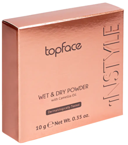 Компактная пудра для лица TopFace Istyle Wet & Dry PT261 № 003 Бежевый светлый10 г - изображение 2