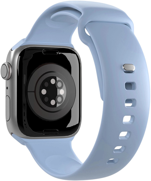 Pasek Puro Icon Silicone Strap do Apple Watch 38/40/41 mm 2 szt. Light Blue (8018417442476) - obraz 4