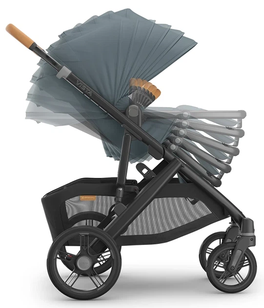 Универсальная коляска 2 в 1 Uppababy Vista V3 Dillan Stone Blue (0303-VIS-EU-DIL) - изображение 4