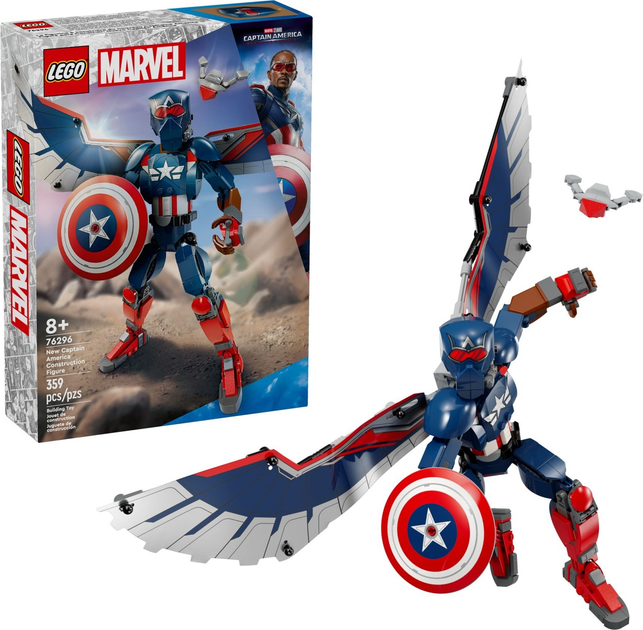 Конструктор LEGO Marvel Фігурка нового Капітана Америки 359 елементів (76296) - зображення 2