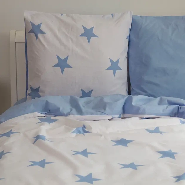 Постільна білизна ТЕП "Soft dreams" Morning Star Blue, 70x70, євро - Фото 4 Постільна білизна ТЕП "Soft dreams" Morning Star Blue, 70x70, євро - изображение 4