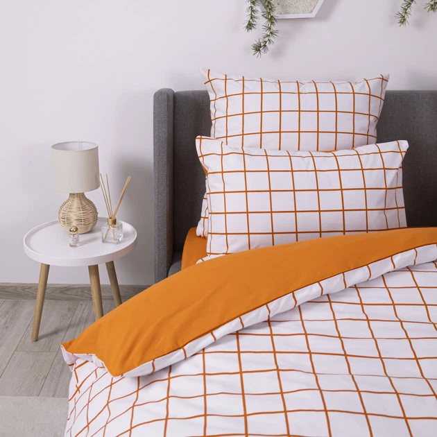 Комплект постільної білизни ТЕП Terracotta Check, 70x70, полуторна - изображение 5