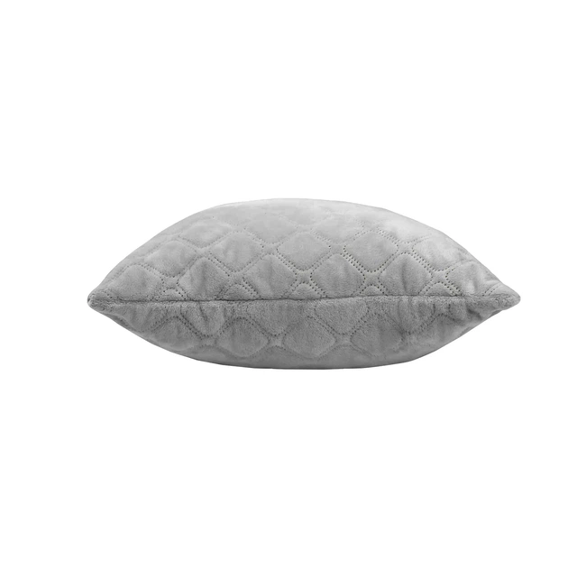 Подушка декоративна "VELOUR" Світло-сіра, 40x40 - зображення 2