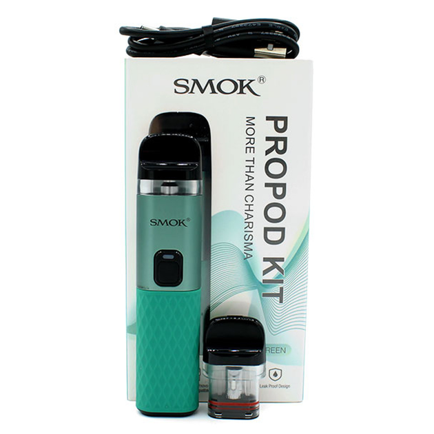 POD-система Smok PROPOD KIT Stone Green 10,7 см, 800 мАч, 22 Вт, цинковый сплав + силикон - изображение 3
