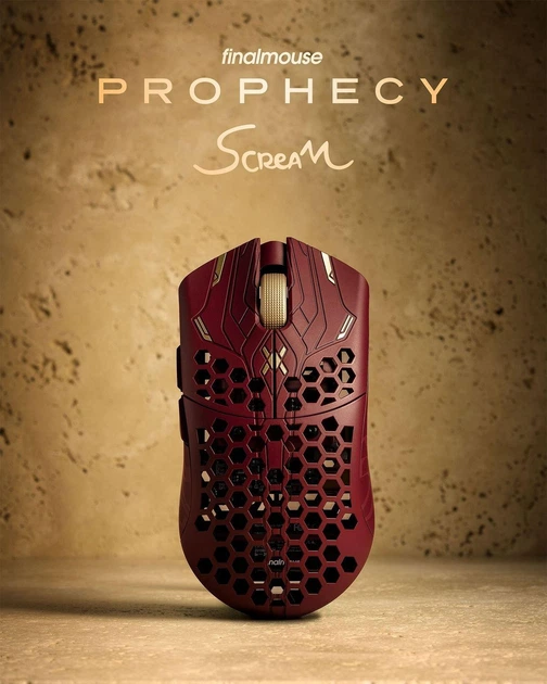 Игровая премиум-мышь Finalmouse ULX Prophecy Scream Medium Red