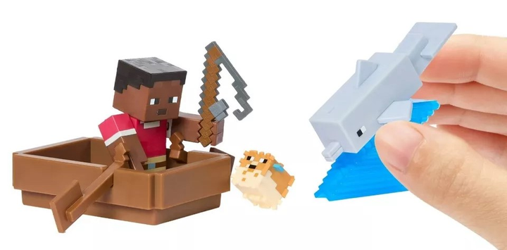 Фігурки Mattel Minecraft Sailor Zuri & Blowfish JCN50 (0194735273584) (955555910702610) - Уцінка - зображення 4