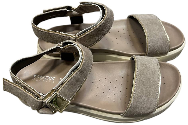 Sandaly damskie na platformie Geox D25SZB022BN 39 (6UK) 25.4 cm Bezowe (8056206207295) (955555909350579) - Outlet - obraz 2