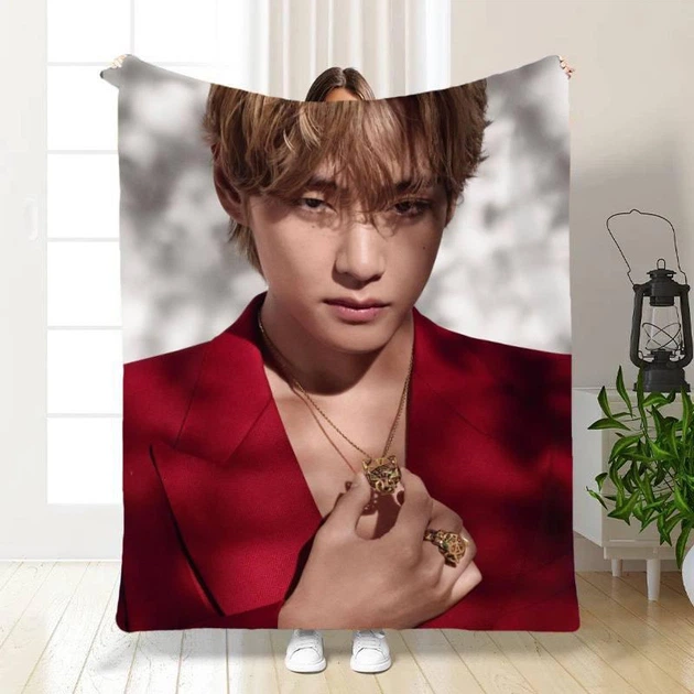 Плед 3D Kim Taehyung BTS 13366 135х160 см - Фото 1 Плед 3D Kim Taehyung BTS 13366 135х160 см - изображение 1