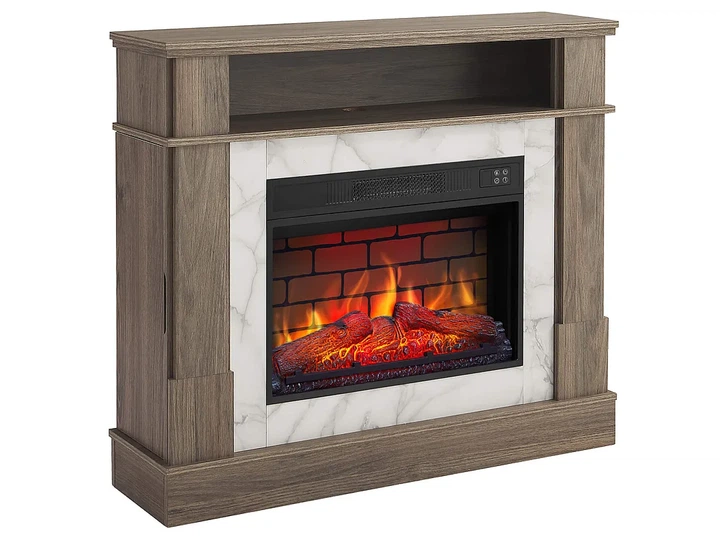 Каминокомплект ArtiFlame For Living AF23BS дуб серый эффект живого пламени со звуком и обогревом - изображение 3