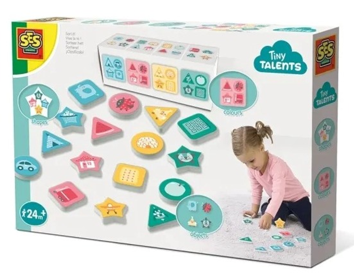 Puzzle Ses Creative Sorter kształtów i kolorów 6836123 (8710341131043) - obraz 1