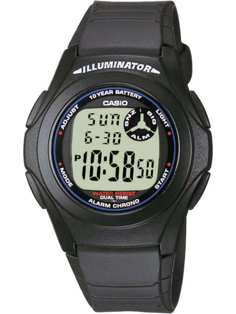 Чоловічі наручні годинники Casio F-200W-1AEF - Фото 1 Чоловічі наручні годинники Casio F-200W-1AEF - изображение 1