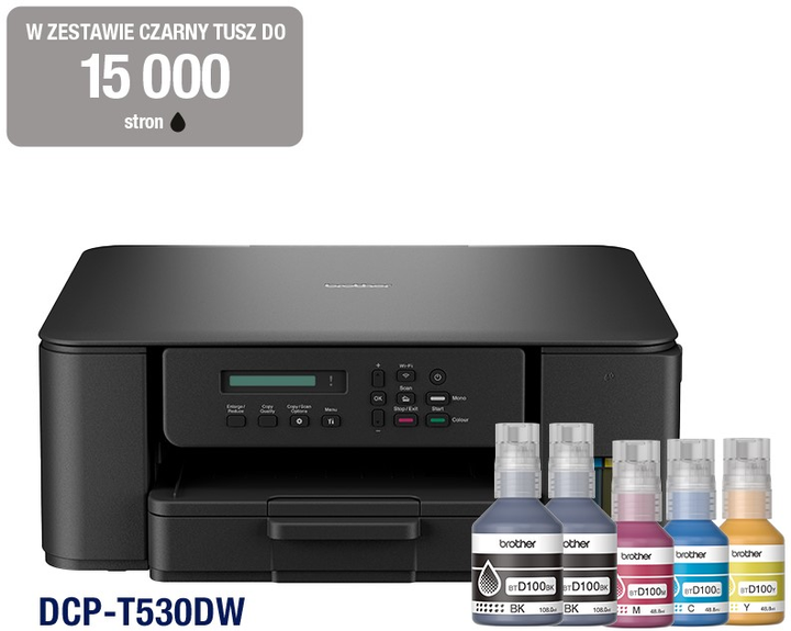 Urządzenie wielofunkcyjne Brother DCP-T530DW InkBenefit (DCPT530DWYJ1) - obraz 1