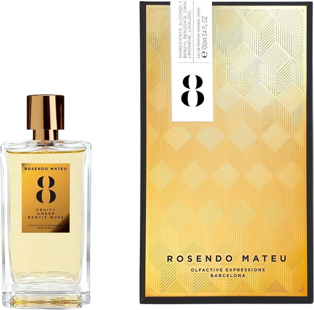 Парфумована вода унісекс Rosendo Mateu 8 Fruity Amber Exotic Musk 100 мл (8436603740272) - зображення 2
