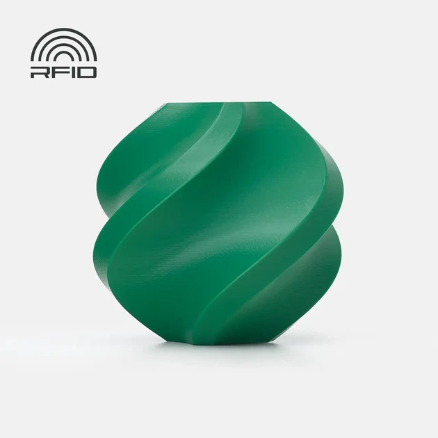 Пластик Bambu Lab PLA Basic Mistletoe Green (10502) Омела Зеленый филамент для ЗD принтера с меткой RFID. С - Фото 1 Пластик Bambu Lab PLA Basic Mistletoe Green (10502) Омела Зеленый филамент для ЗD принтера с меткой RFID. С - изображение 1