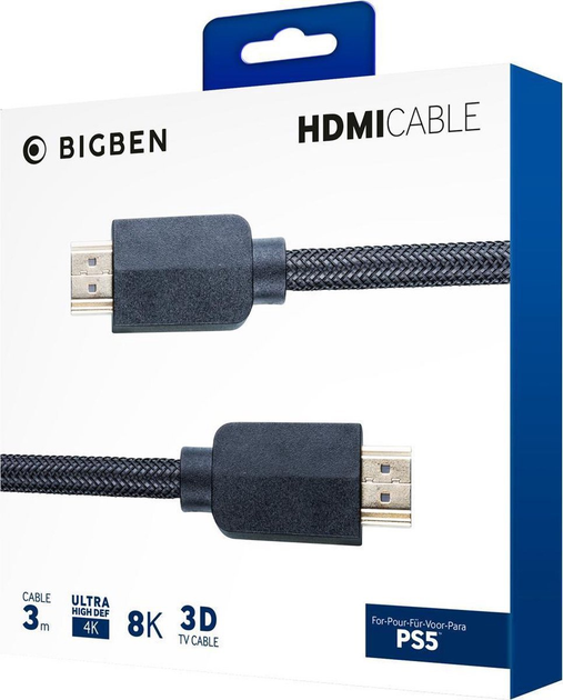 Kabel Big Ben HDMI for PS5 3 m (3665962004823) - obraz 3