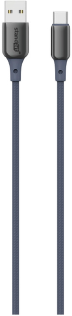 Kabel Standart GT-XG112 USB-C - USB-A 1 m Blue (GT-XG112-blu-1m) - obraz 1