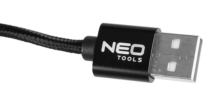 Kabel NEO Tools GD040 USB Type-C 3.5A 2 m Black (5907558475050) - obraz 4