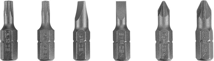 Zestaw końcówek wkrętakowych NEO Tools z uchwytem 7 szt 06-101 (5907558402339) - obraz 5