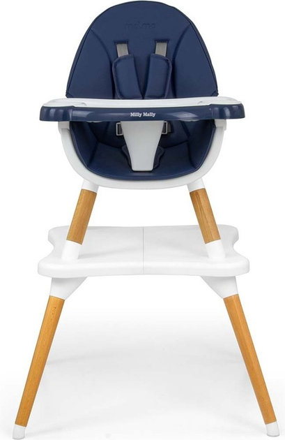 Стільчик для годування Milly Mally Malmo 2 в 1 Navy (5901761129663) - зображення 2