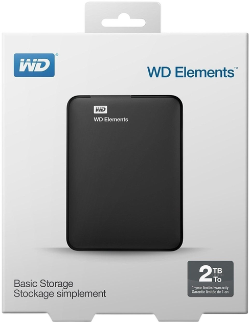 Dysk Twardy Western Digital Elements 2TB WDBU6Y0020BBK-WESN 2.5 USB 3.0 Zewnętrzny Czarny - obraz 4