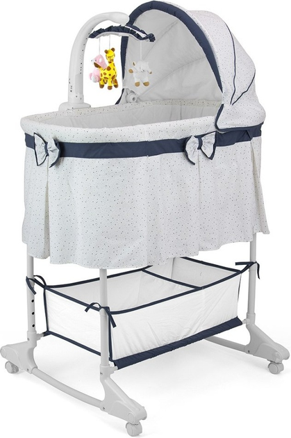 Kołyska z pilotem Milly Mally Sweet Melody Simple Grey (5901761123128) - obraz 1