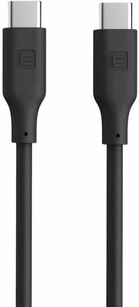 Kabel Evelatus USB Type-C – USB Type-C 1.2 m Black (EDCUC1BK) - obraz 1