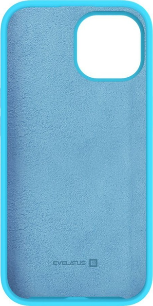 Панель Evelatus Premium Soft Touch Silicone Case для Apple iPhone 15 Cyan Blue (IXRN9PCT) - зображення 4