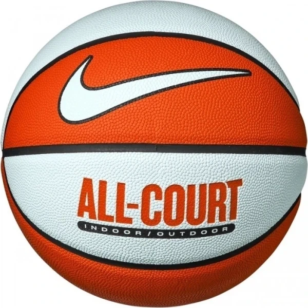 Баскетбольный мяч Nike EVERYDAY ALL COURT 8P DEFLATED оранжево-белый N.100.4369.810.07 Размер EU: 7 - Фото 1 Баскетбольный мяч Nike EVERYDAY ALL COURT 8P DEFLATED оранжево-белый N.100.4369.810.07 Размер EU: 7 - изображение 1