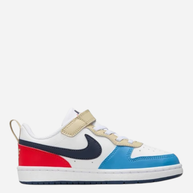 Sneakersy chłopięce Nike Court Borough Low Recraft (PS) DV5457-124 29.5 (12C US) Białe z niebieskim i czerwonym (197859917891) - obraz 3