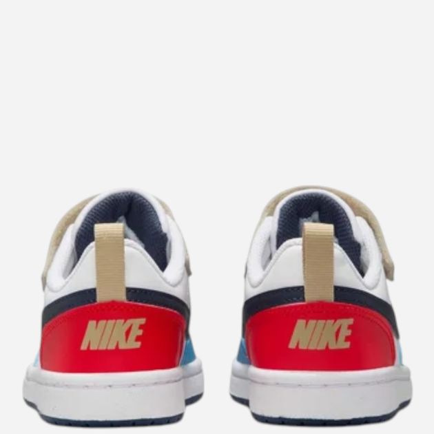 Дитячі кеди для хлопчика Nike Court Borough Low Recraft (PS) DV5457-124 28.5 (11.5C US) Білі з синім і червоним (197859908257) - зображення 5