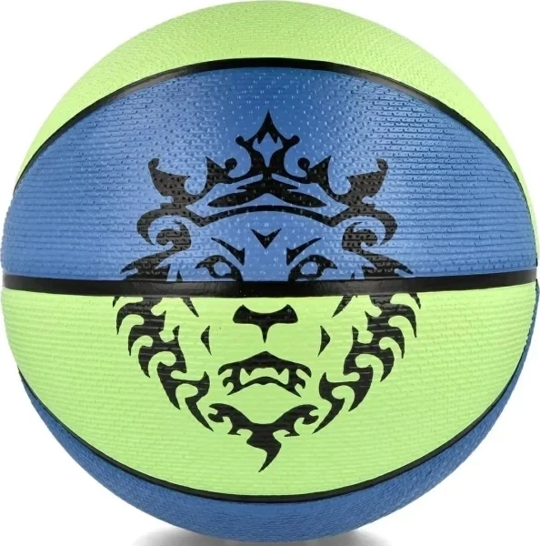 Баскетбольный мяч Nike PLAYGROUND 2.0 8P L JAMES DEFLATED сине-лаймовый N.100.4372.395.07 Размер EU: 7 - изображение 3