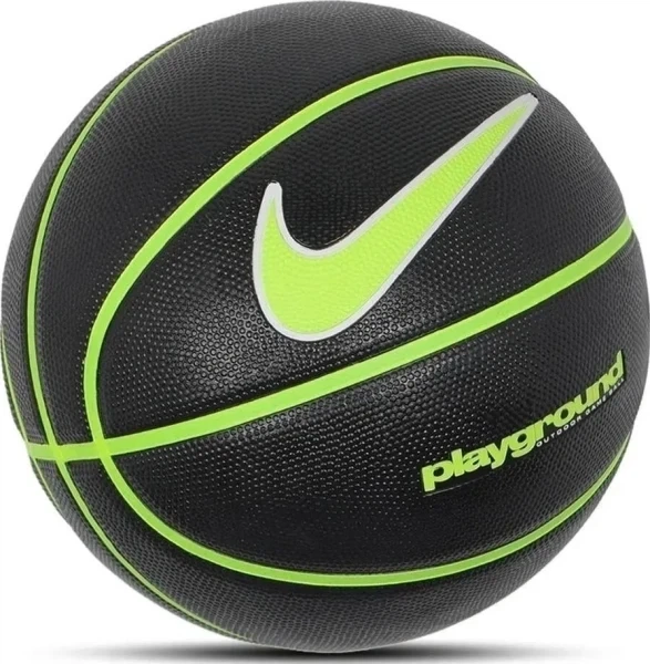 Баскетбольный мяч Nike EVERYDAY PLAYGROUND 8P DEFLATED черно-салатово-белый N.100.4498.044.05 Размер EU: 5 - изображение 4
