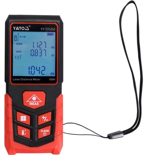 Dalmierz laserowy Yato 100 m YT-731252 (5906083108013) - obraz 7
