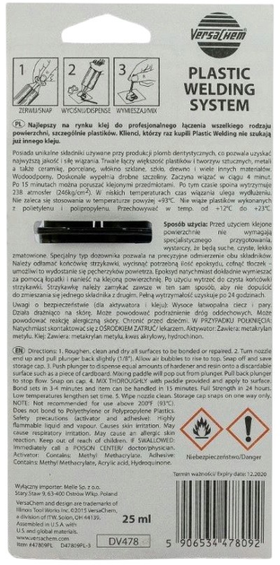 Klej do plastiku VersaChem Plastic Welding 25 ml (5906534478092) - obraz 2