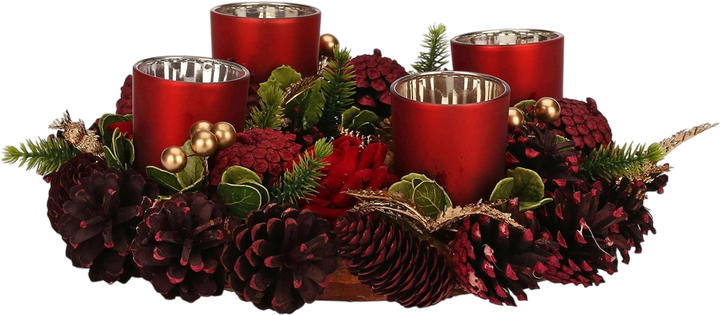 Zestaw świeczników Rituali Domestici Quasirosso 4 szt (8018594663053) - obraz 1