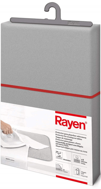 Підкладка для прасування на столі Rayen 90 x 55 см Сіра (8412955061548) - зображення 3