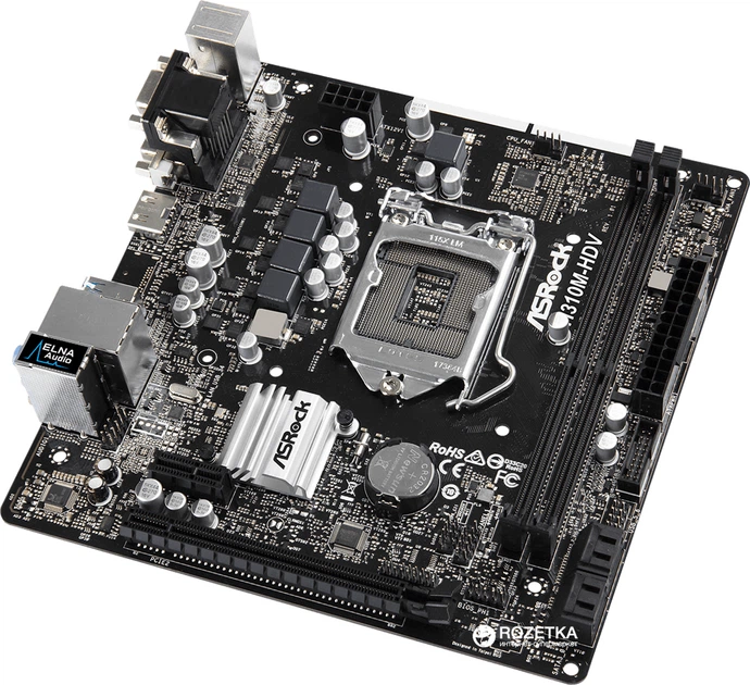 Материнская плата ASRock H310M-HDV (s1151, Intel H310, PCI-Ex16