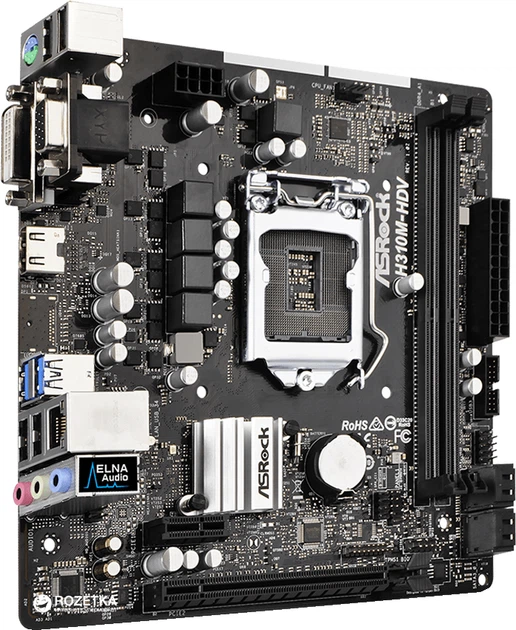Материнская плата ASRock H310M-HDV (s1151, Intel H310, PCI-Ex16