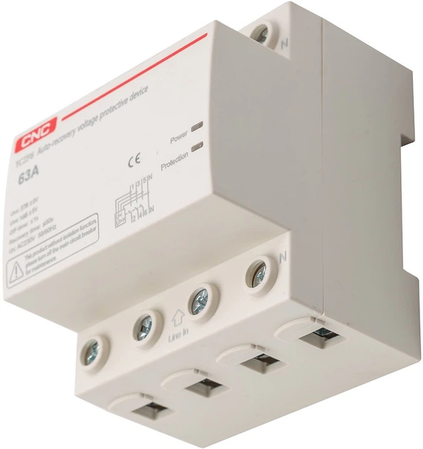 Wyłącznik automatyczny CNC YCZF6 3P+N 63A (EL240319) - obraz 2