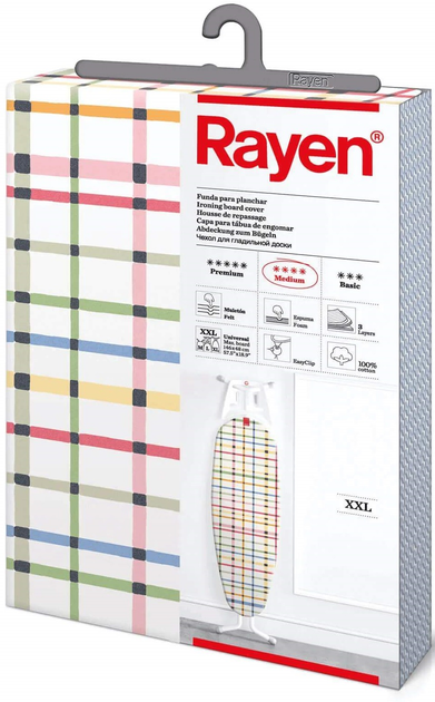 Чохол для прасувальної дошки Rayen XXL в клітинку 150 x 55 см (8412955061173) - зображення 2
