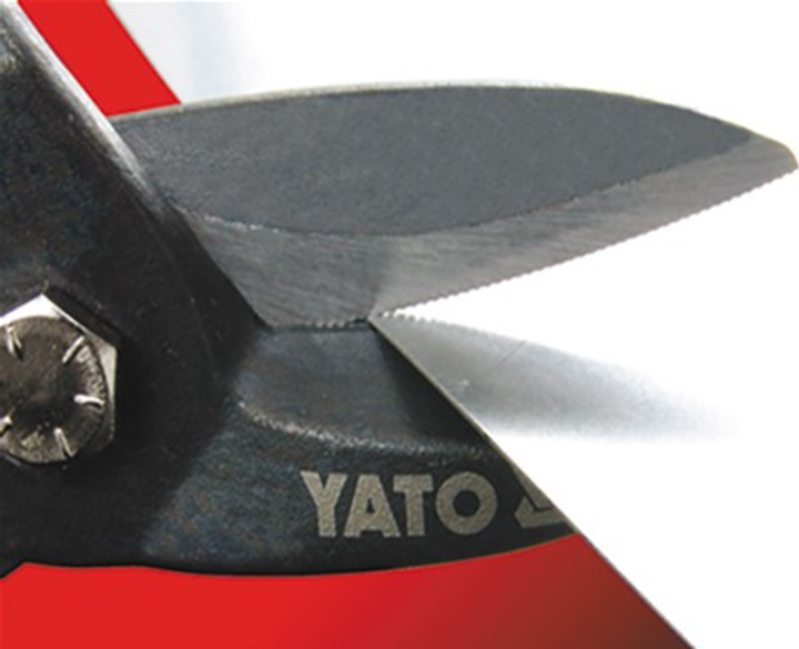 Nożyczki metalowe YATO 225 mm zagięte w lewo Cr-Mo YT-1913 (5906083919138) - obraz 2