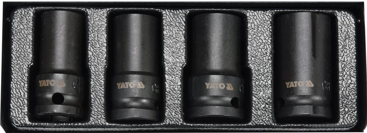 Zestaw nasadek YATO do wyłamywania śrub 1/2" 4 szt. YT-06030 (5906083055553) - obraz 2