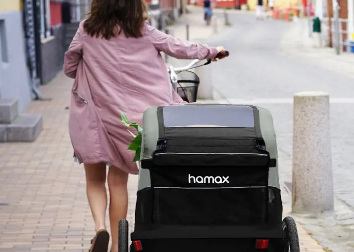 Велосипедний причіп Hamax Avenida One Синій (7029774000989) - зображення 4