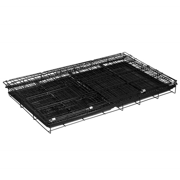 Kojec dla zwierząt SPRINGOS 100 x 70 x 60 cm L czarny (5907719433615) - obraz 2