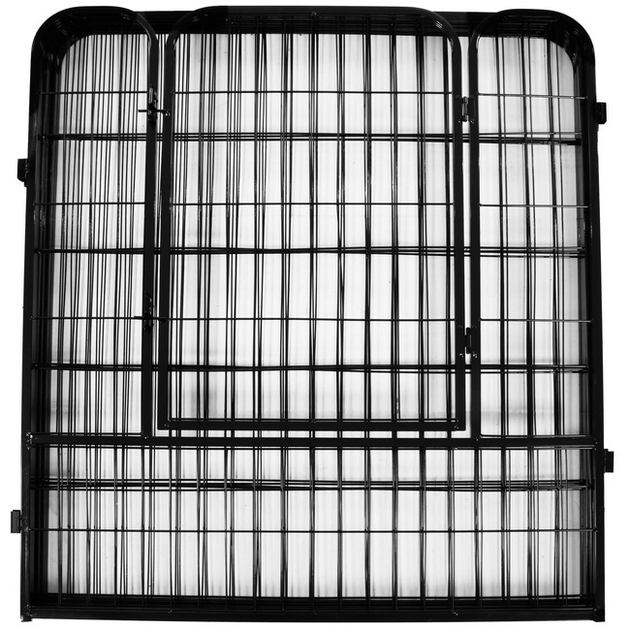 Kojec dla zwierząt SPRINGOS 184x94x100 cm czarny (5907719433677) - obraz 3