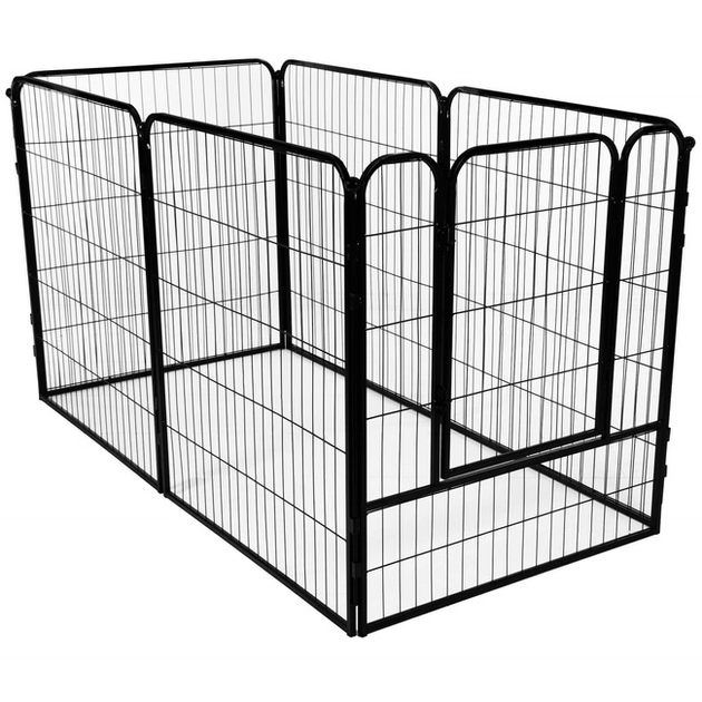 Kojec dla zwierząt SPRINGOS 184x94x100 cm czarny (5907719433677) - obraz 18