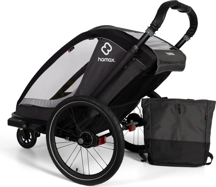 Велосипедний причіп Hamax Cocoon One Чорний (7029774002365) - зображення 5
