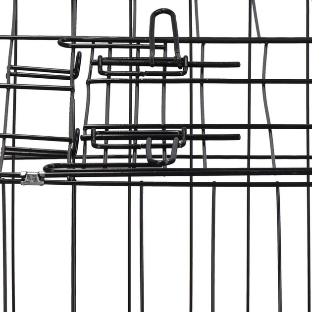 Kojec dla zwierząt SPRINGOS 130x60x70 cm czarny (5907719477107) - obraz 5