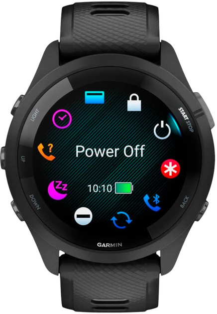 Smartwatch Garmin Forerunner 265 46mm Black/Powder Gray (753759313715) - obraz 4