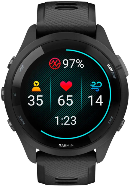 Smartwatch Garmin Forerunner 265 46mm Black/Powder Gray (753759313715) - obraz 7